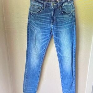 American Eagle Outfitters Men's Light Blue Skinny Jeans